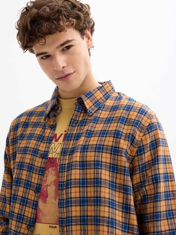 In side Camisa cuadros franela Promoción por tiempo limitado