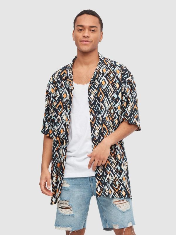 In side Camisa rombos