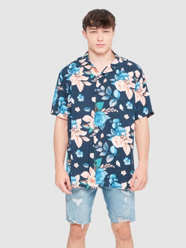 In side Camisa flores