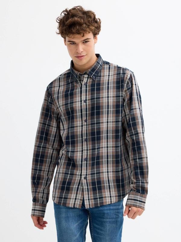 In side Camisa regular estampado cuadros
