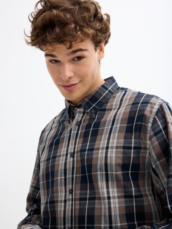 In side Camisa regular estampado cuadros Envío internacional gratuito