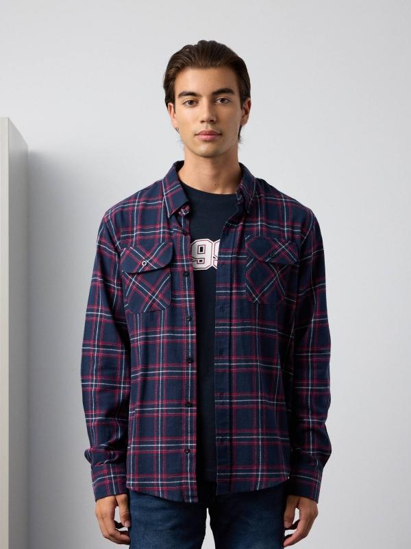In side Camisa cuadros franela