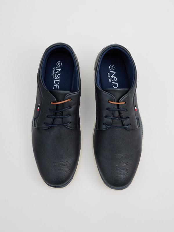 In side Zapato blucher azul marino Ofertas especiales