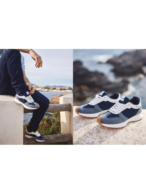 In side Zapatillas bajas casual azul combinado