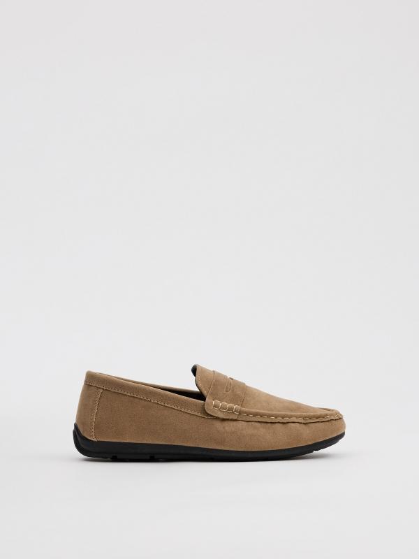 In side Mocasines microfibra arena Venta caliente