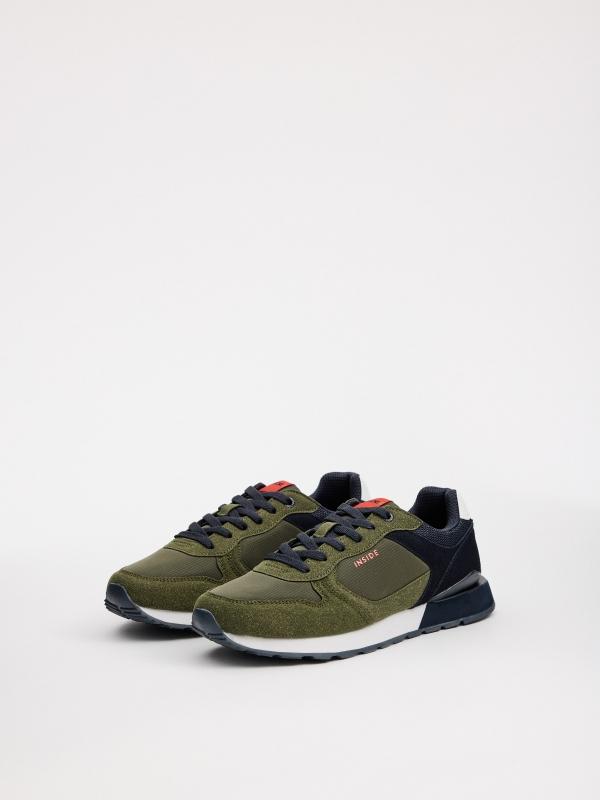 In side Zapatillas casual running verde oscuro