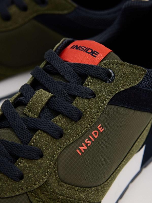 In side Zapatillas casual running verde oscuro En oferta
