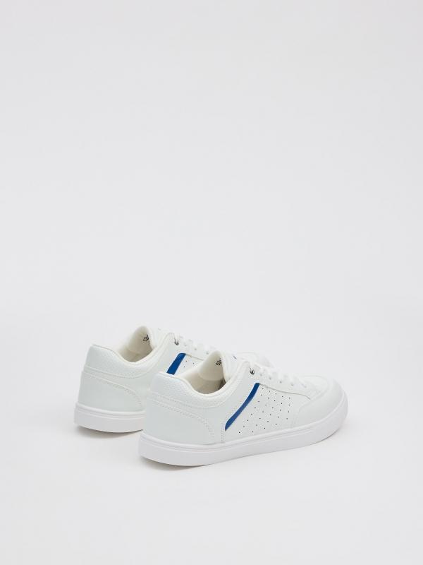 In side Zapatillas skater blanco y azul Liquidación