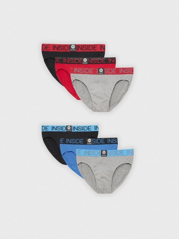 In side Pack 6 boxers con contrastes Precio de fábrica