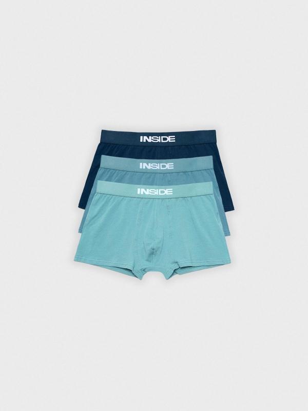 In side Pack 3 boxers tonos azules Superdescuento