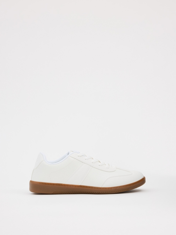 In side Zapatillas bajas retro blancas