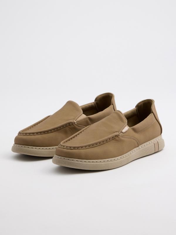 In side Mocasines camel Rebajas de fin de temporada