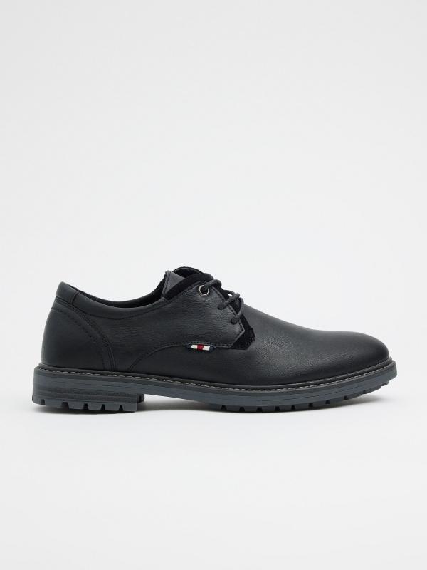 In side Zapato negro efecto piel