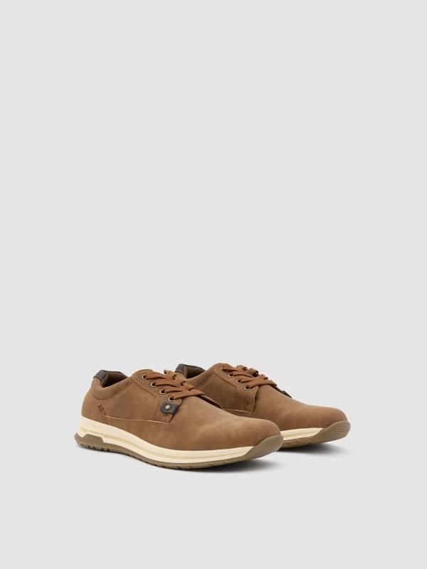 In side Zapato deportivo marrón Venta caliente