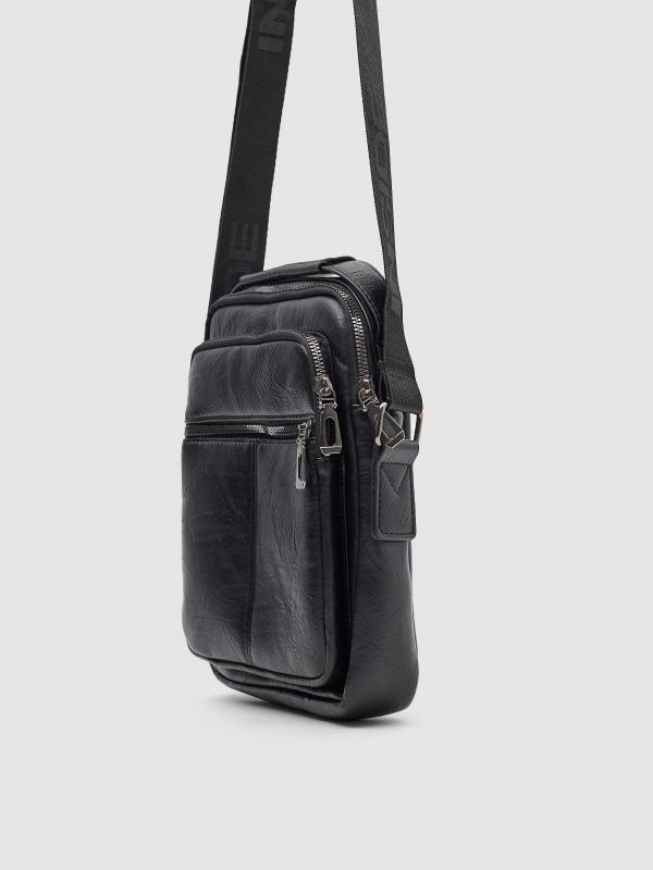 In side Bolso bandolera efecto piel negro Precios de Black Friday