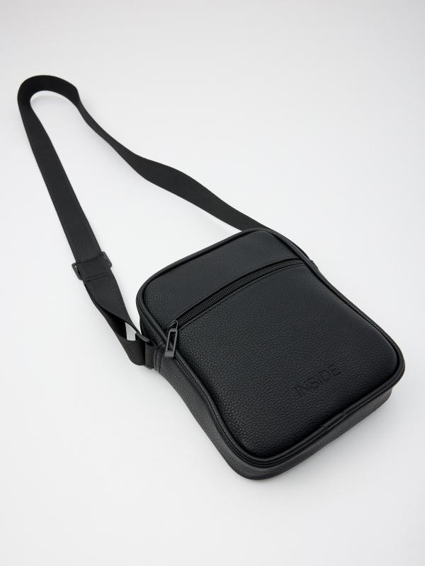In side Bolso cruzado negro polipiel Oferta exclusiva