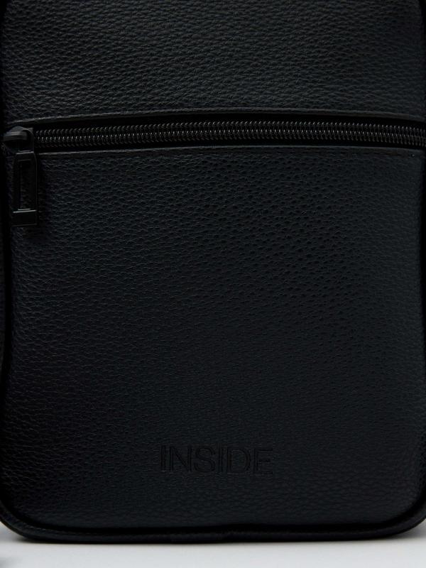 In side Bolso cruzado negro polipiel Oferta exclusiva