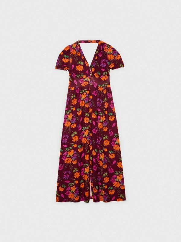 In side Vestido maxi estampado flores Descuentos del mes