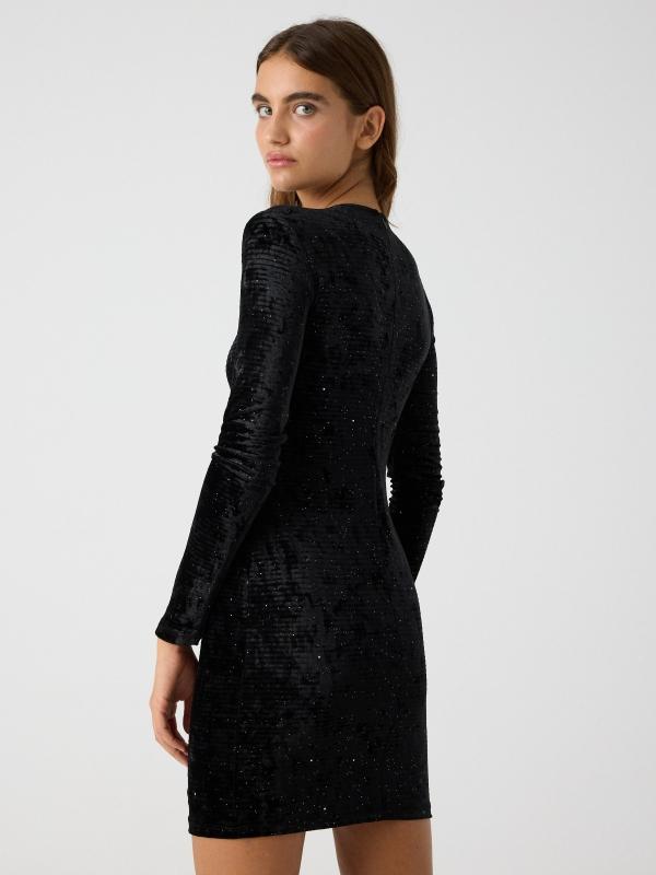 In side Vestido terciopelo cut out brillo Oferta exclusiva