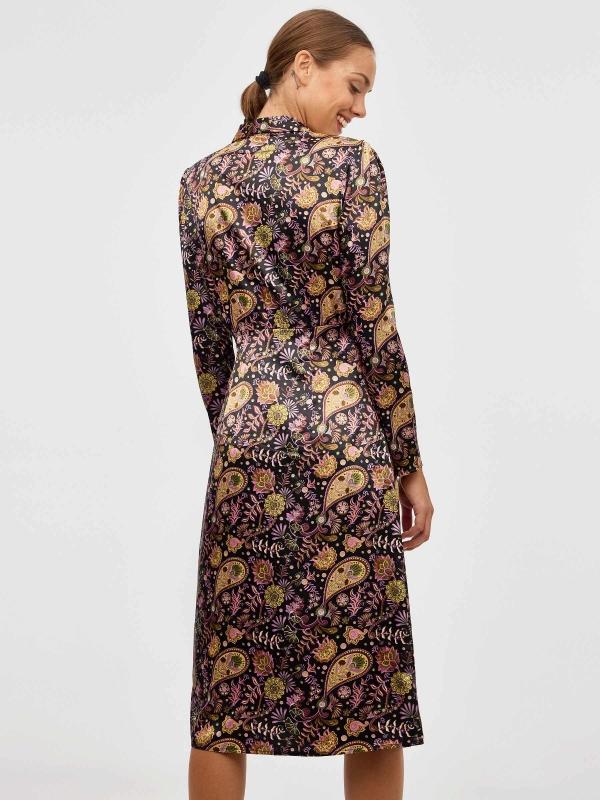 In side Vestido midi print satinado Devoluciones gratuitas