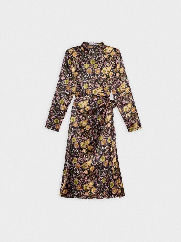 In side Vestido midi print satinado Devoluciones gratuitas