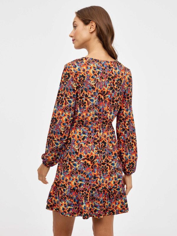 In side Vestido mini cuello de botones 2025
