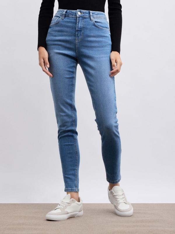 In side Jeans skinny de tiro medio Outlet