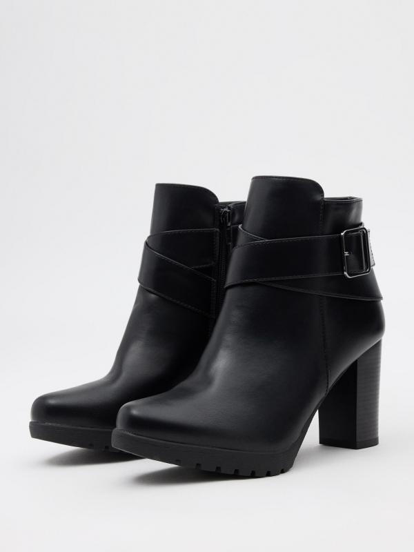In side Botines hebilla tiras cruzadas Outlet online