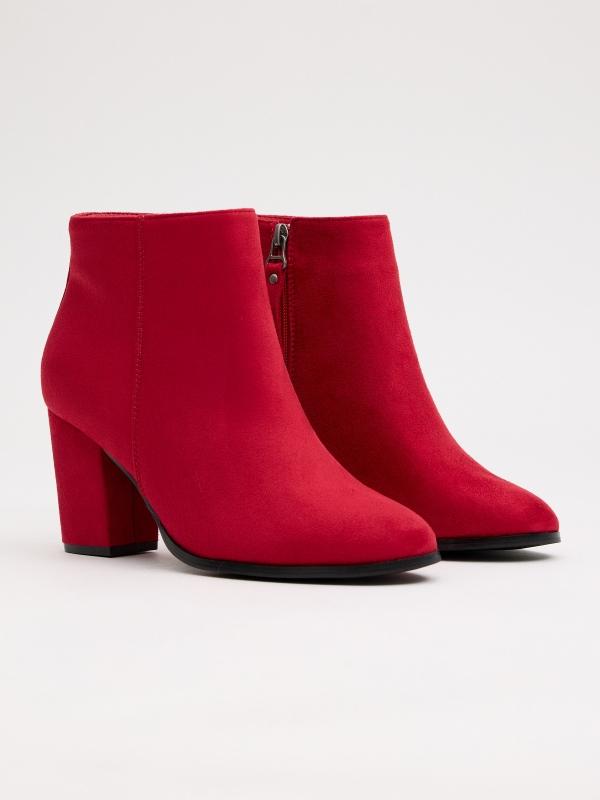 In side Botines básicos con tacón ancho Rebajas top