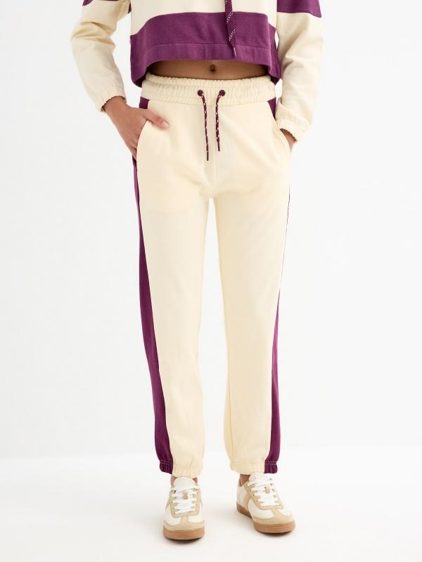In side Pantalón jogger bicolor Oferta especial