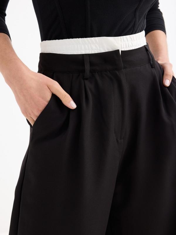 In side Pantalón tailoring cinturilla rizada Últimos 3 días