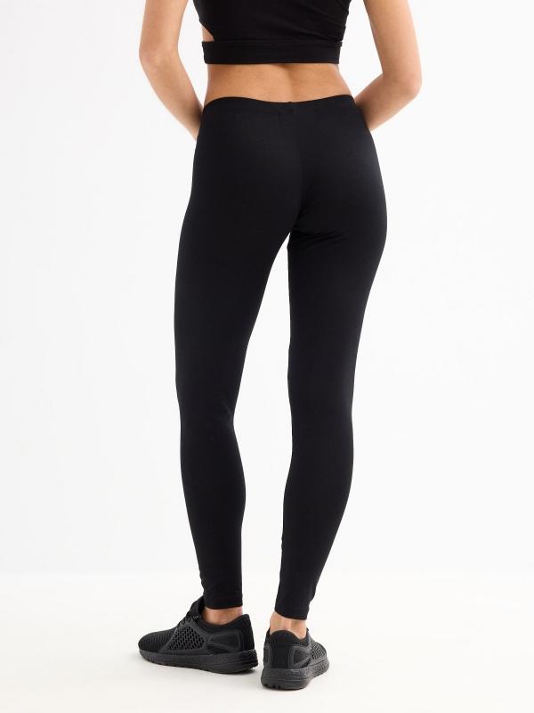 In side Leggings negro básico tiro alto COMPRAR AHORA