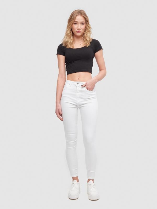 In side Pantalón básico skinny Ahorra y exporta
