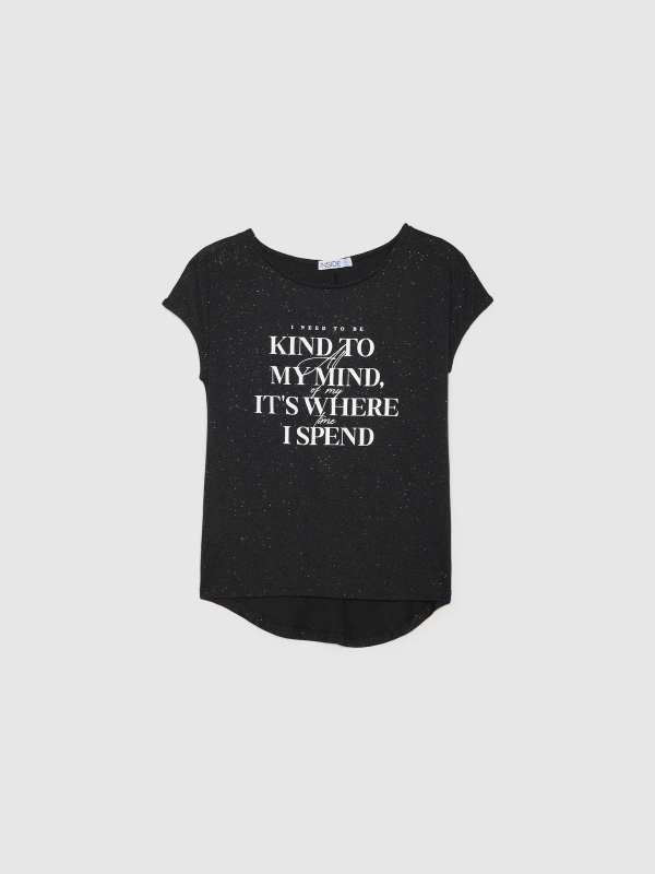 In side Camiseta oversize texto Rebajas de fin de temporada