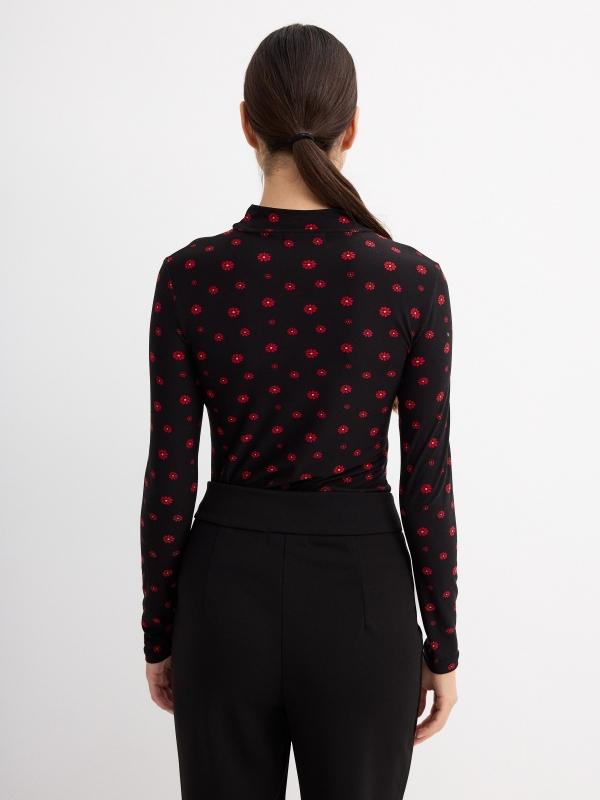 In side Camiseta slim perkins con flores En línea
