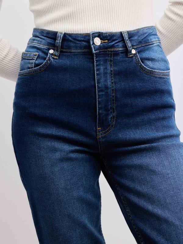 In side Jeans mom slim denim modernos Gran oferta