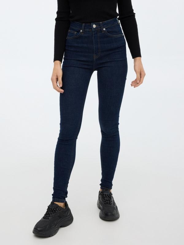 In side Jeans skinny tiro alto Descuento