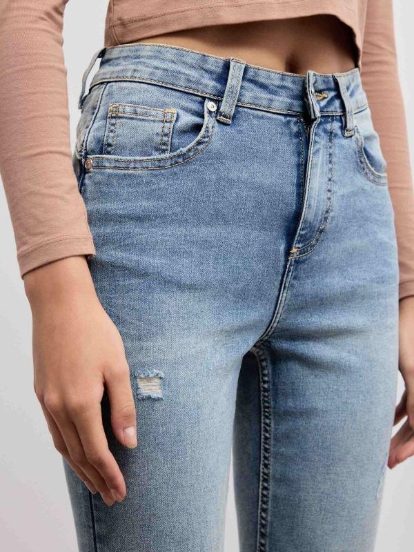 In side Jeans mid rise skinny push up Mejor oferta