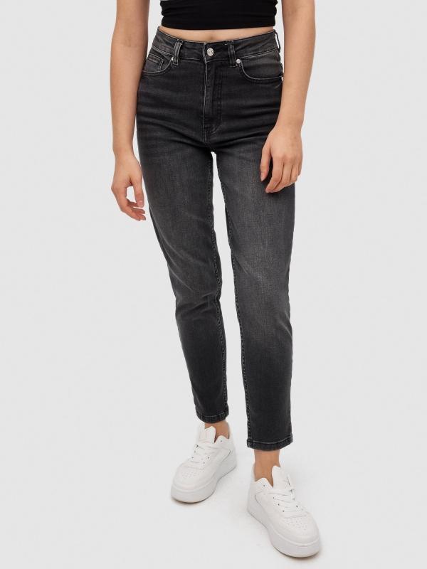 In side Jeans mom slim básicos hihg rise Envío gratis