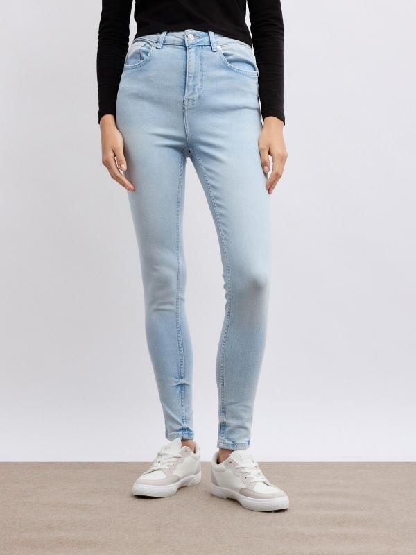 In side Jeans skinny denim tiro alto Oferta especial