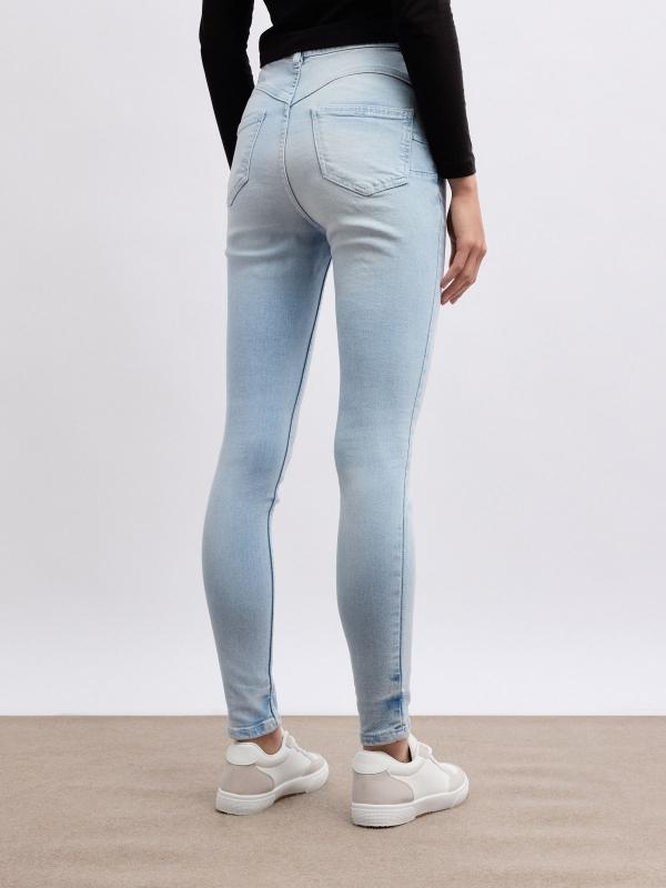 In side Jeans skinny denim tiro alto Oferta especial