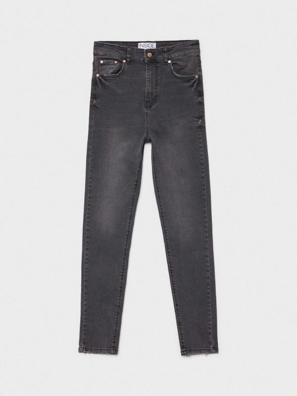 In side Jeans skinny tiro alto negro efecto lavado COMPRAR AHORA