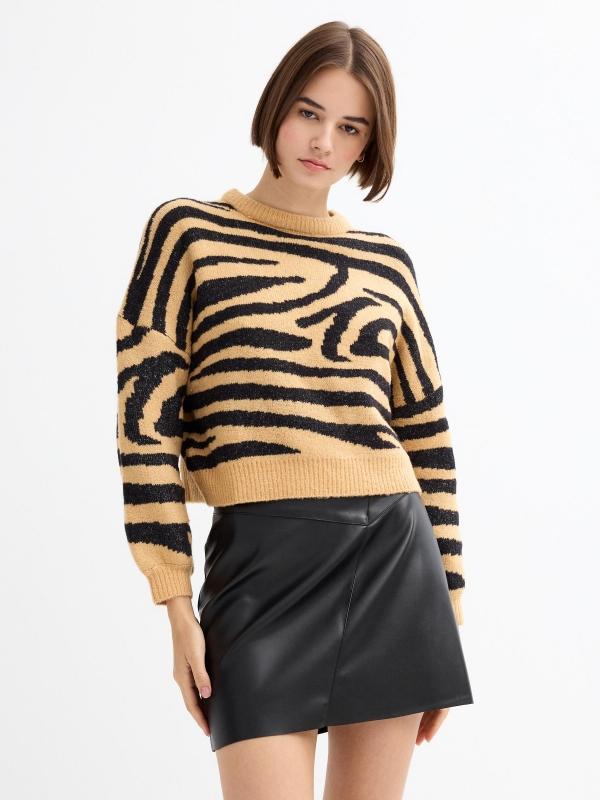 In side Jersey animal print Liquidación
