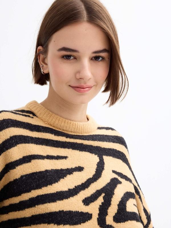 In side Jersey animal print Liquidación