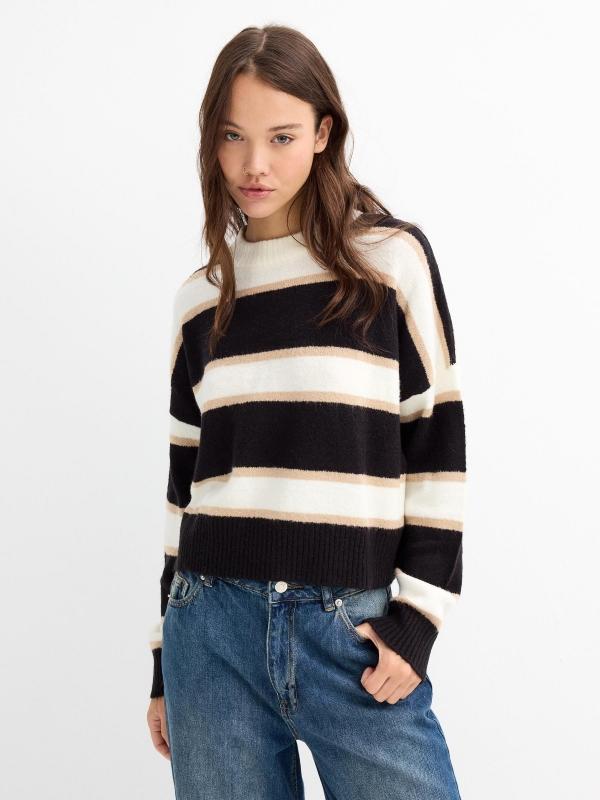 In side Jersey oversized de rayas Precios de Black Friday