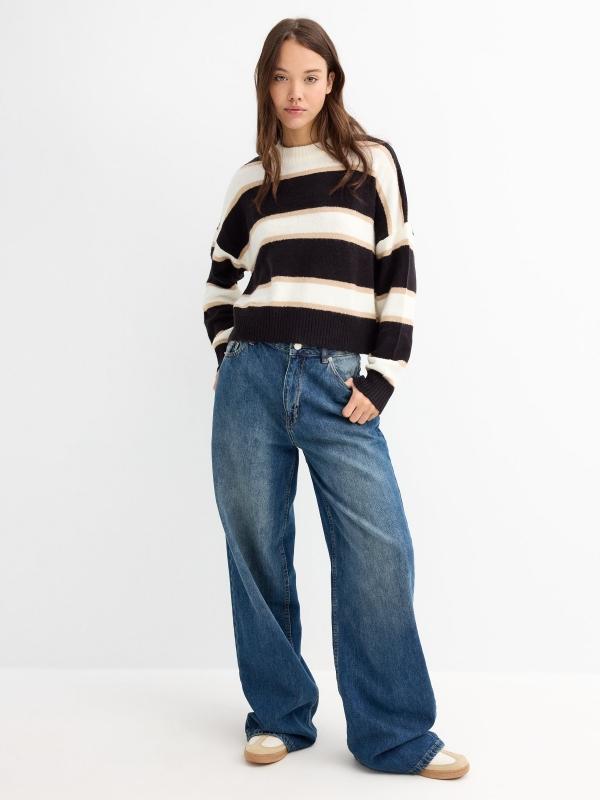 In side Jersey oversized de rayas Precios de Black Friday