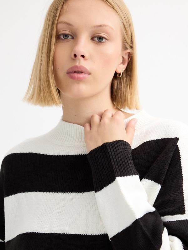 In side Jersey cuello redondo rayas En oferta