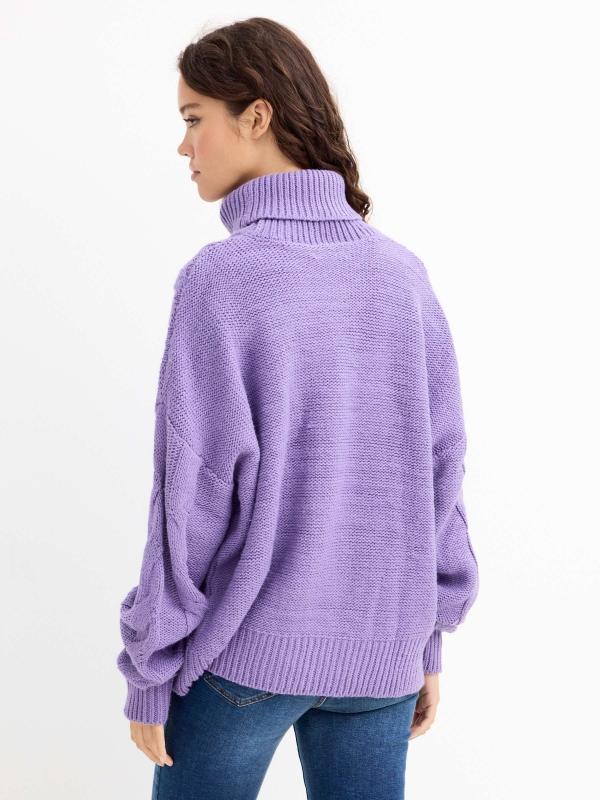 In side Jersey cuello vuelto dibujo ochos Última moda