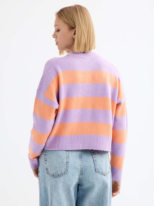In side Jersey crop oversized de rayas Descuento por venta flash