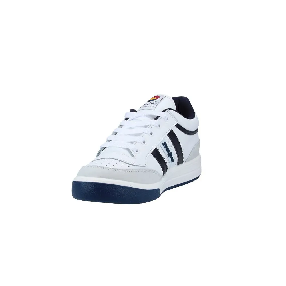 j'hayber Zapatillas de Hombre New Olimpo Blanco con detalles en Azul Marino Ofertas de temporada